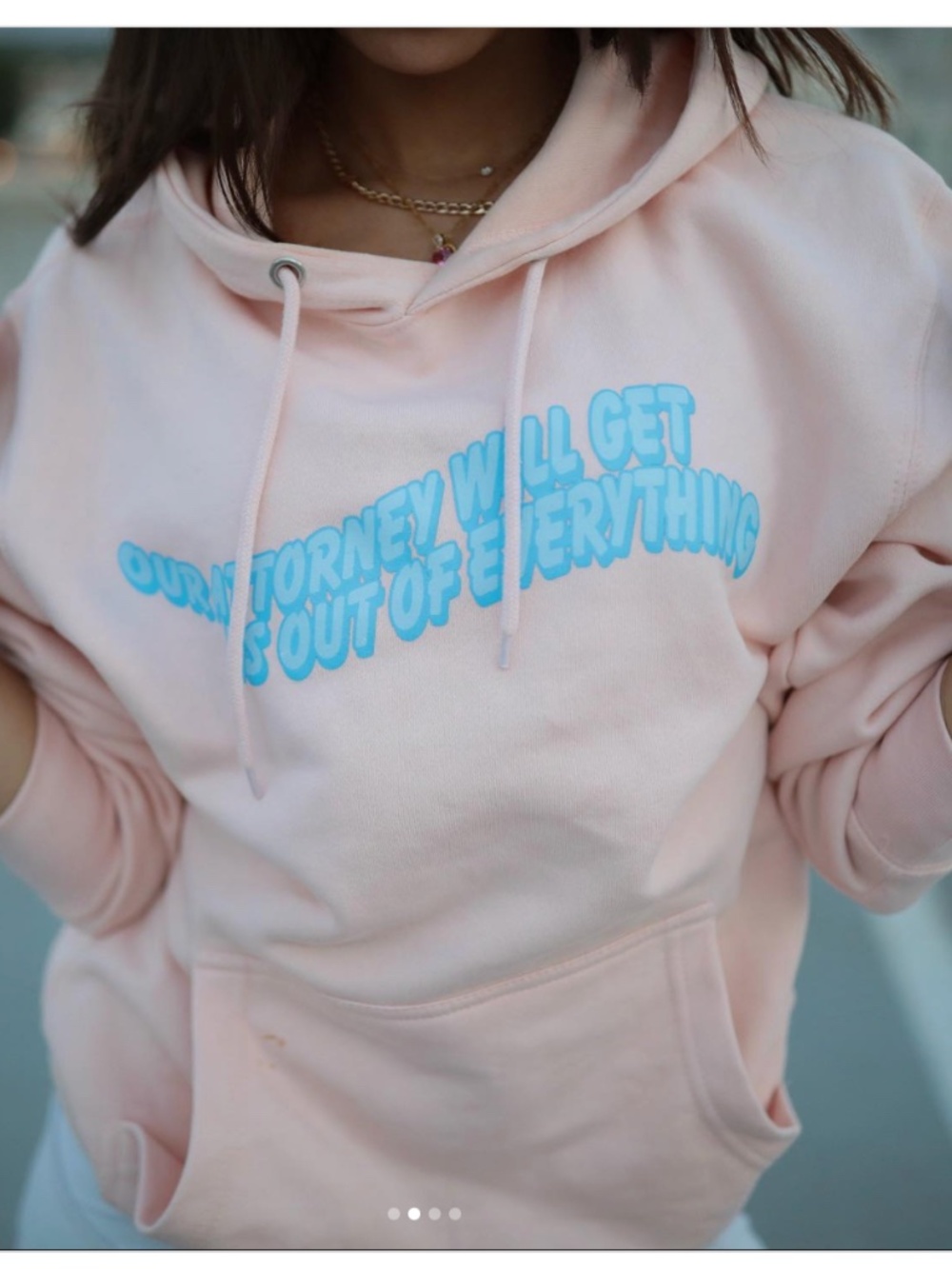 Sofia with an F Our Attorney Will Get Us Out of Everything Sweatshirt Size Large